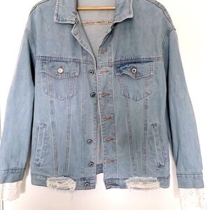 NWOT Denim Jean Jacket - Size S/M